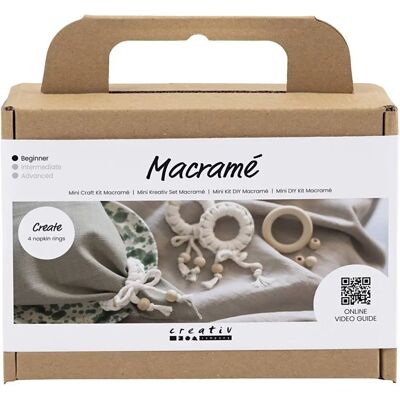 Creativ Company 977627 Zabawka artystyczno-rękodzielnicza - Mini DIY zestaw do makramé Creativ Company 977627 Zabawka artystyczno-rękodzielnicza - Mini DIY zestaw do makramé