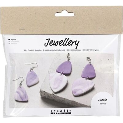 Creativ Company 977676 Kunsthandwerk Spielzeug - Schmuck - Marmorierte Ohrringe - Helllila Creativ Company 977676 Kunsthandwerk Spielzeug - Schmuck - Marmorierte Ohrringe - Helllila