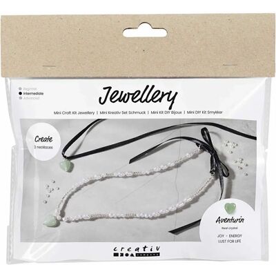 Creativ Company 977726 Kunsthandwerks-Spielzeug - Mini Kreativ Set Schmuck Aventurinherz Transparent Creativ Company 977726 Kunsthandwerks-Spielzeug - Mini Kreativ Set Schmuck Aventurinherz Transparent