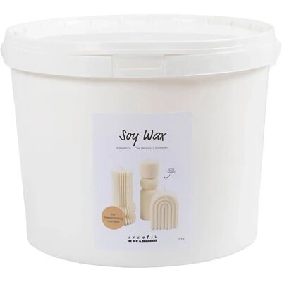 Creativ Company 73479 Kerzenwachs - Sojawachs, Creme, Für freistehende Kerzen, 5 kg Creativ Company 73479 Kerzenwachs - Sojawachs, Creme, Für freistehende Kerzen, 5 kg