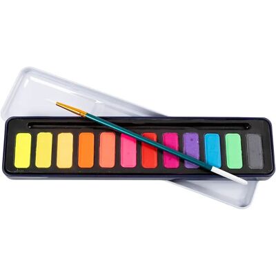Colortime Watercolour kit - Pastel colours - 12colour - Watercolour kit Colortime Watercolour kit - Pastel colours - 12colour - Watercolour kit