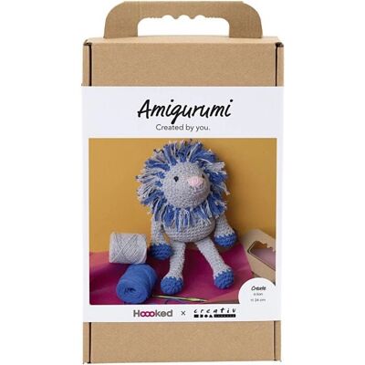 Creativ Company 977869 Kunsthandwerks-Spielzeug - Amigurumi Bastelset Löwe Marineblau Hellgrau Creativ Company 977869 Kunsthandwerks-Spielzeug - Amigurumi Bastelset Löwe Marineblau Hellgrau