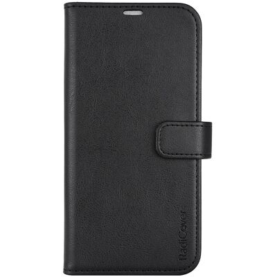 Radicover Vegan Leder RFID Schutz Geldbörse Flipcover iPhone 14 Pro Max Schwarz Radicover Vegan Leder RFID Schutz Geldbörse Flipcover iPhone 14 Pro Max Schwarz