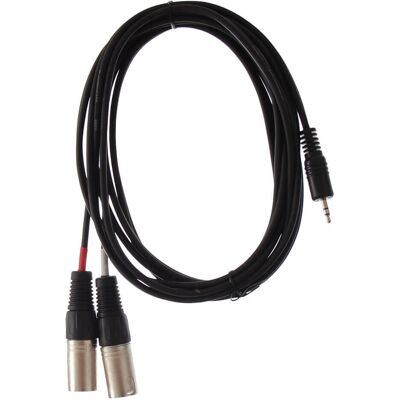 HiEnd - 2x XLR to 3.5mm - 3 m - XLR (male) to 3.5mm - Kabel HiEnd - 2x XLR to 3.5mm - 3 m - XLR (male) to 3.5mm - Kabel