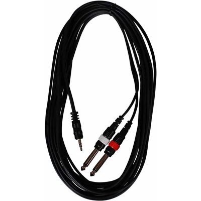 HiEnd - 2x mono jack till minijack stereo - 6 m - Cable HiEnd - 2x mono jack till minijack stereo - 6 m - Cable