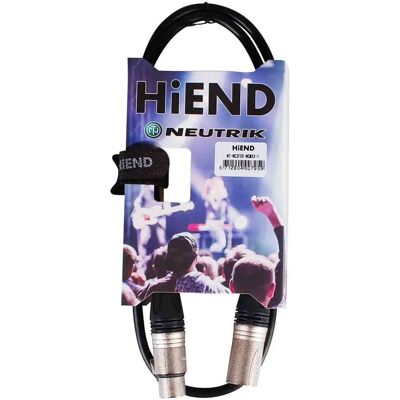 HiEnd med Neutrik XLR till XLR-kabel 1 meter HiEnd med Neutrik XLR till XLR-kabel 1 meter