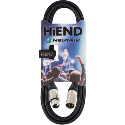 HiEnd Neutrik XLR till XLR-kabel - 3m HiEnd Neutrik XLR till XLR-kabel - 3m