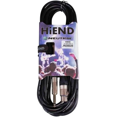 Neutrik XLR hona till jack-kabel - 10m mikrofon och instrument Neutrik XLR hona till jack-kabel - 10m mikrofon och instrument