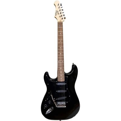 Beaton Legend Venstrehånds Elektrisk Guitar - Sort - Til Begyndere Beaton Legend Venstrehånds Elektrisk Guitar - Sort - Til Begyndere
