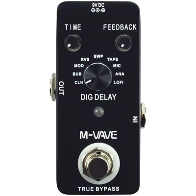 M-Vave Dig Delay Gitarr Effektdel - Gitarr Effektdel M-Vave Dig Delay Gitarr Effektdel - Gitarr Effektdel