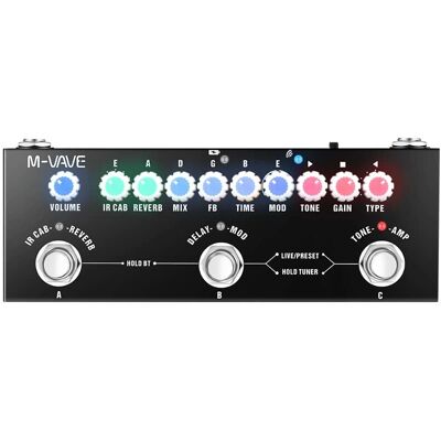 M-vave Cube Baby Gitarreffektpedal - Effekt med Forstærkermodellering M-vave Cube Baby Gitarreffektpedal - Effekt med Forstærkermodellering