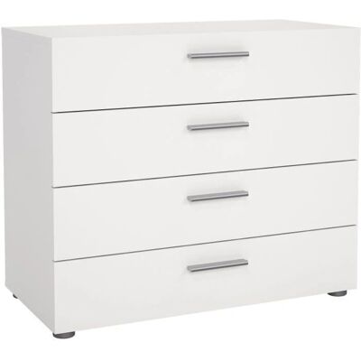 INOSIGN Pepe Hvid Skab - 4 Skuffer, FSC, Mat Overflade INOSIGN Pepe Hvid Skab - 4 Skuffer, FSC, Mat Overflade