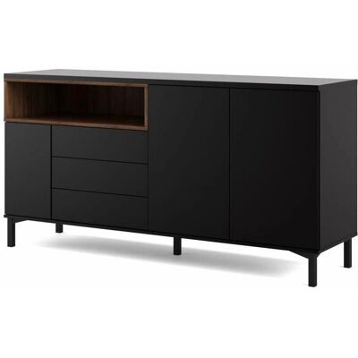 INOSIGN Roommers Mueble Barro negro/nogal - Sideboard INOSIGN Roommers Mueble Barro negro/nogal - Sideboard