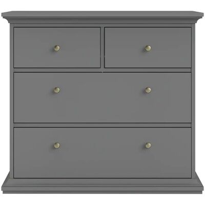 HOME AFFAIRE Paris - 4 Schubladen Sideboard - Modern Landhausstil HOME AFFAIRE Paris - 4 Schubladen Sideboard - Modern Landhausstil