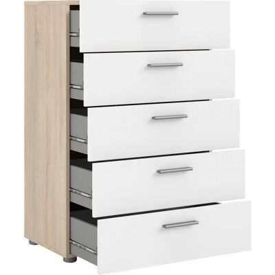 HOME AFFAIRE Pepe Weiß Hochglanz 5-Schubladen Sideboard HOME AFFAIRE Pepe Weiß Hochglanz 5-Schubladen Sideboard
