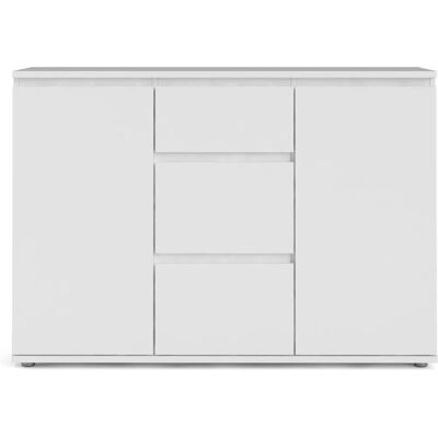 INOSIGN Nova Buffet - Moderne, Blanc, 3 Tiroirs - Publicité INOSIGN Nova Buffet - Moderne, Blanc, 3 Tiroirs - Publicité