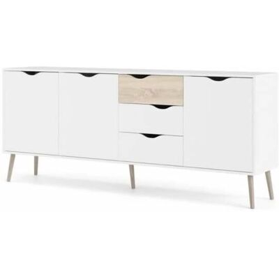 Tvilum Delta Buffet Blanc - Meubles de rangement - Publicité Tvilum Delta Buffet Blanc - Meubles de rangement - Publicité