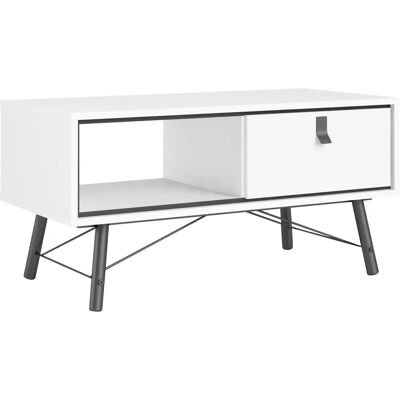 Andas Nordic Couchtisch - Weiß Matt - Skandinavisches Design Andas Nordic Couchtisch - Weiß Matt - Skandinavisches Design