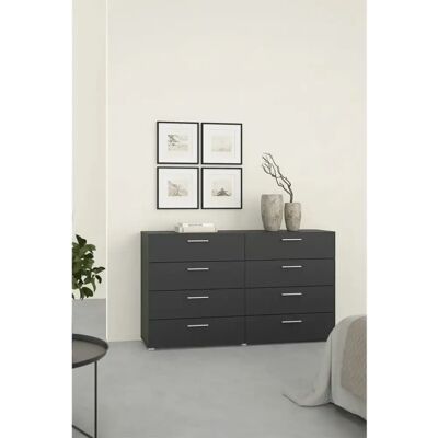 Sconto Pelileo Svart 140x82x40.4cm - Sideboard Sconto Pelileo Svart 140x82x40.4cm - Sideboard