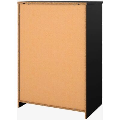 Home Affaire Naia Sort Skuffesideboard - Modern 5-Drawer Opbevaringsmøbel Home Affaire Naia Sort Skuffesideboard - Modern 5-Drawer Opbevaringsmøbel