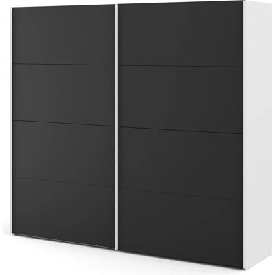 Møbel24 - Veto B243 - Weiß - Matt Schwarz - Wardrobe Møbel24 - Veto B243 - Weiß - Matt Schwarz - Wardrobe