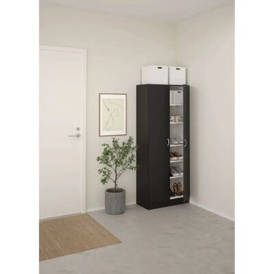 INOSIGN Focus Garderobe - 2 Døre, 5 Hylder, Sort INOSIGN Focus Garderobe - 2 Døre, 5 Hylder, Sort