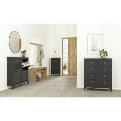 Furniture To Go Madrid Shoe Cabinet - Black - Modern Design Furniture To Go Madrid Shoe Cabinet - Black - Modern Design