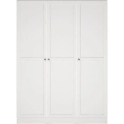 Home Affaire Billund Wardrobe - 3-Door White Storage Cabinet Home Affaire Billund Wardrobe - 3-Door White Storage Cabinet