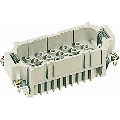 Connettore robusto Harting - Contatto a crimpare, 40 contatti, Grigio Connettore robusto Harting - Contatto a crimpare, 40 contatti, Grigio