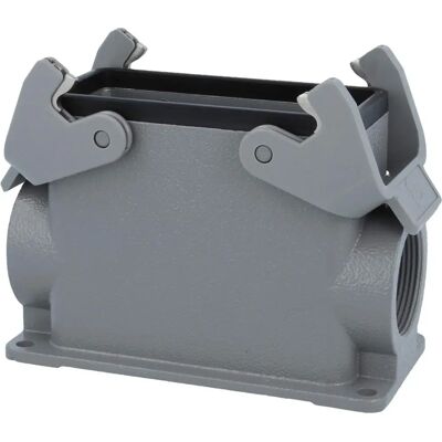 Harting Harting HAN B 16B Metallsteckverbinder - IP65, 2x M32 - Grau Harting Harting HAN B 16B Metallsteckverbinder - IP65, 2x M32 - Grau