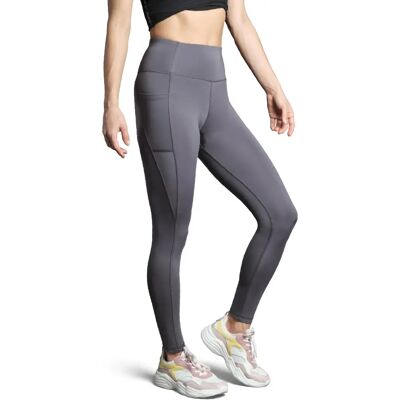 Danish Endurance Leggings Femme - Gris - Taille Haute - Publicité Danish Endurance Leggings Femme - Gris - Taille Haute - Publicité