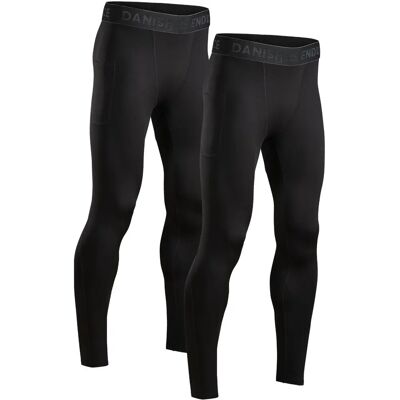 Danish Endurance Mens Compression Long 2 Pack Tights - Tights Danish Endurance Mens Compression Long 2 Pack Tights - Tights