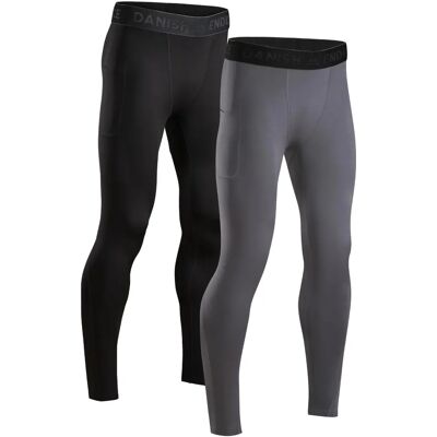 Danish Endurance Mens Compression Long 2 Pack Tights Multi Size M - Compression Tights Danish Endurance Mens Compression Long 2 Pack Tights Multi Size M - Compression Tights
