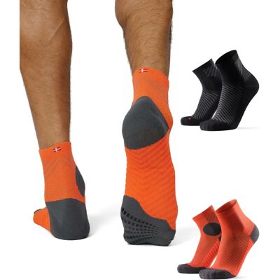 Danish Endurance - Pack de 2 chaussettes de course - Multicolore - 39-42 - Publicité Danish Endurance - Pack de 2 chaussettes de course - Multicolore - 39-42 - Publicité