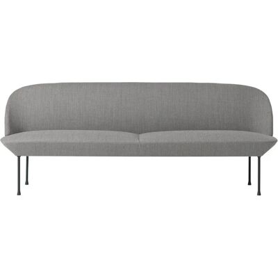 Canapé 3 places Muuto Oslo - Tissu gris clair - Publicité Canapé 3 places Muuto Oslo - Tissu gris clair - Publicité