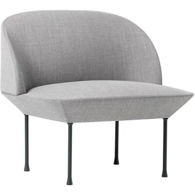 Fauteuil en tissu gris clair Muuto Oslo - Fauteuil - Publicité Fauteuil en tissu gris clair Muuto Oslo - Fauteuil - Publicité