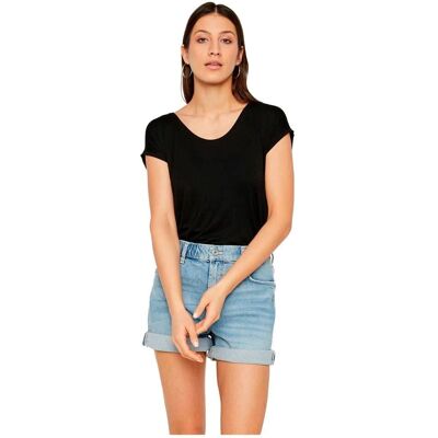 Pieces Billo XL Schwarzes T-Shirt - Damen Pieces Billo XL Schwarzes T-Shirt - Damen