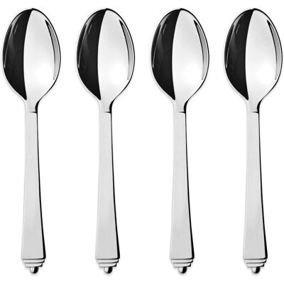 Georg Jensen Pyramid großer Teelöffel Set - Silber Georg Jensen Pyramid großer Teelöffel Set - Silber