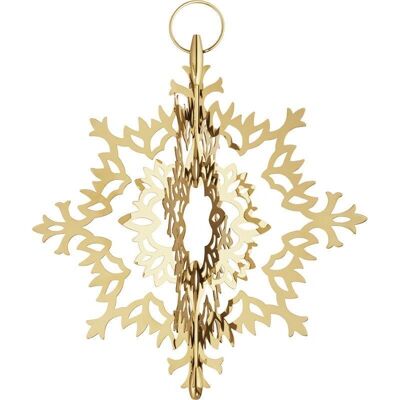 Georg Jensen - Eisblume Spitze - gold - Christbaumspitze Georg Jensen - Eisblume Spitze - gold - Christbaumspitze