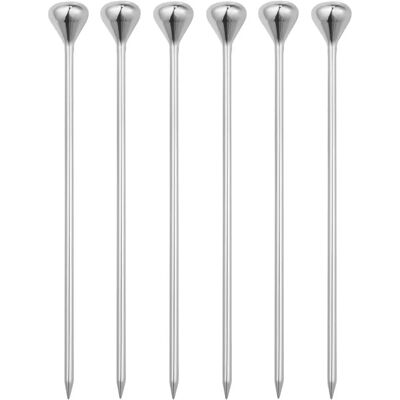 Georg Jensen Sky 6 Rustfritt stål cocktailspyd - Sølv Georg Jensen Sky 6 Rustfritt stål cocktailspyd - Sølv