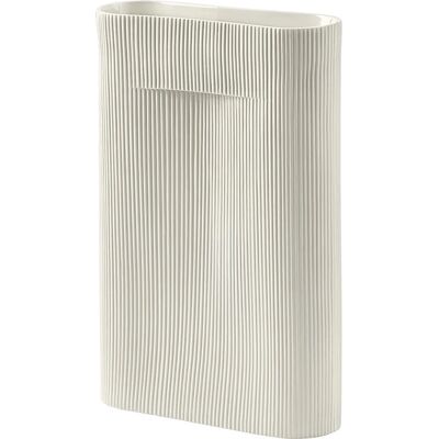 Muuto Ridge Weiße Vase - Smerigliato Glas - 48,5cm - Blumenpräsentation Muuto Ridge Weiße Vase - Smerigliato Glas - 48,5cm - Blumenpräsentation