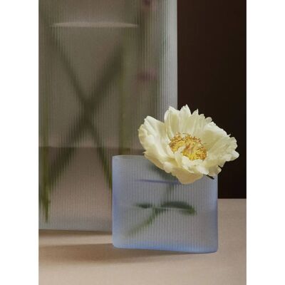 Muuto Ridge Vase - Moderner skulpturaler Design - Blau Muuto Ridge Vase - Moderner skulpturaler Design - Blau
