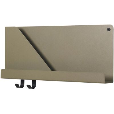Étagère Muuto Pliée 51x22 cm Olive - Shelf Murale - Publicité Étagère Muuto Pliée 51x22 cm Olive - Shelf Murale - Publicité