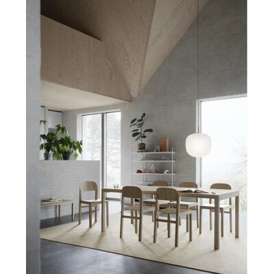 Muuto - Rime Pendelleuchte - Eichelform, Opalglas, 25cm - Deckenlampe Muuto - Rime Pendelleuchte - Eichelform, Opalglas, 25cm - Deckenlampe