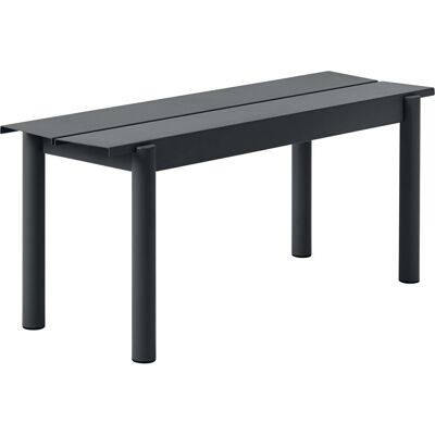 Panca in acciaio Linear Steel Muuto - Acciaio - Nero - Arredo da esterno Panca in acciaio Linear Steel Muuto - Acciaio - Nero - Arredo da esterno