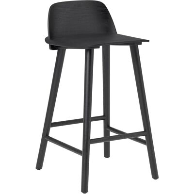 Muuto Nerd Barhocker - Schwarz - 65 cm, Niedrig Muuto Nerd Barhocker - Schwarz - 65 cm, Niedrig