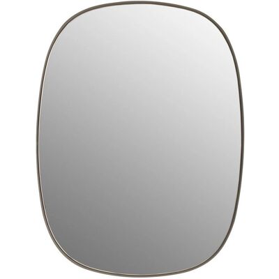 Miroir Mural Muuto Framed Taupe Forme Organique Arrondie - Publicité Miroir Mural Muuto Framed Taupe Forme Organique Arrondie - Publicité