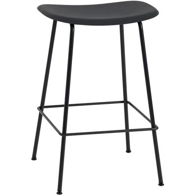 Muuto Fiber Barstol H 65cm - Svart - Barstol Muuto Fiber Barstol H 65cm - Svart - Barstol