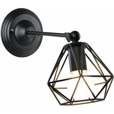 H&H - Mini diamond Wall Light - Industrial Style - 16cm H&H - Mini diamond Wall Light - Industrial Style - 16cm