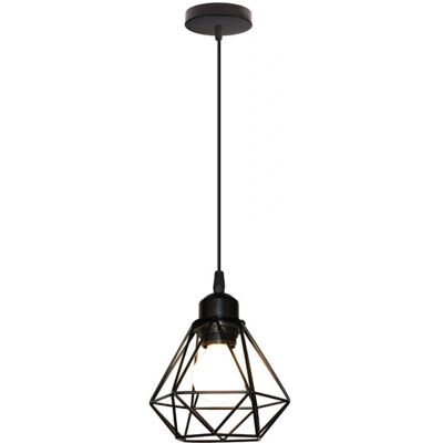 AXHUP Cage Diamond 16cm Black E27 Pendant Lamp AXHUP Cage Diamond 16cm Black E27 Pendant Lamp
